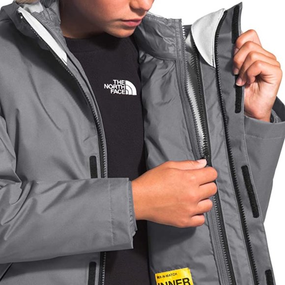 🆕 The North Face Girls' Mix-N-Match Triclimate Shell, XS and SM -Meld Grey, NWT - Picture 5 of 16